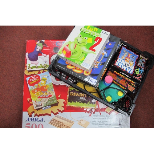 456A - A Boxed Commodore Amiga A-500, plus home computer, S/N 043237, Cartoon Classics Edition, including C... 