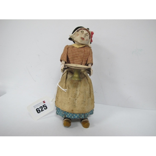 625 - A Pre-War Clockwork Tinplate Toy in The Form of a Dutch Lady, manufactured by VB and CIE, Pairs, sig... 