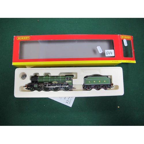 644 - Hornby 'OO' Gauge/4mm Ref No R2185 Boxed Class B17/4 4-6-0 Steam Locomotive and Six Wheel Tender,  L... 