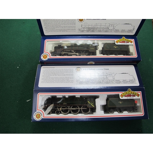 653 - Two Bachmann 'OO' Gauge/4mm Boxed 4-6-0 Steam Locomotives with Six Wheel Tenders, Ref No 31-251 rebu... 