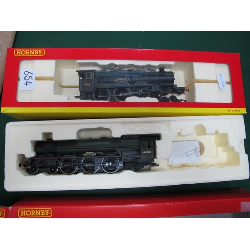 654 - Two Hornby 'OO' Gauge/4mm Boxed Steam Locomotives, both missing their tenders, Ref No R22226 4-6-2 B... 