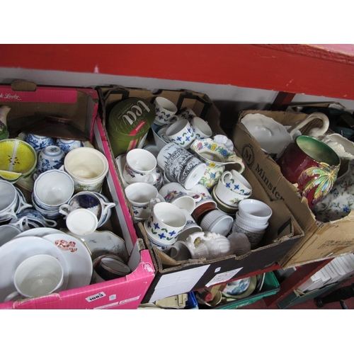 1083 - Was Jugs, Paragon coffee ware, other pottery:- Three Boxes.