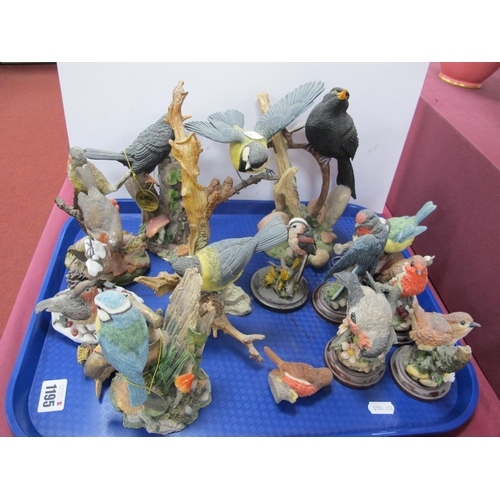 1195 - Royal Doulton Bird Figures (5), other bird figures to include The Leonardo Collection and Danbury Mi... 