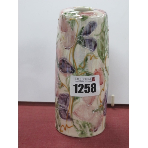 1258 - Anita Harris Floral Lustre Vase, gold signed, 13cm high.