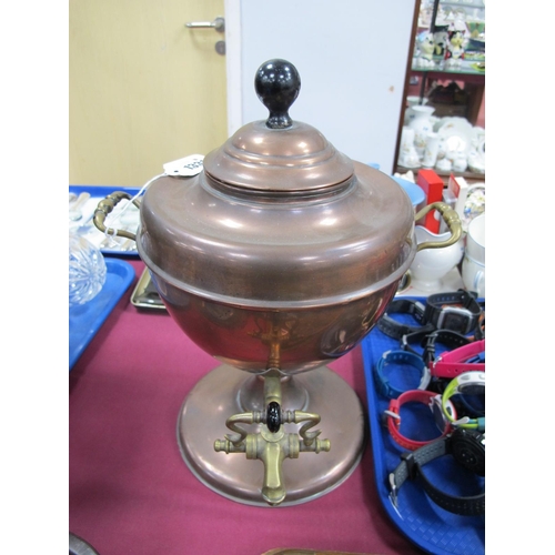 1331 - A Victorian Copper Samovar, approximately 32cm high.