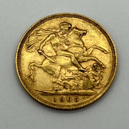 125 - 1905 Edward VII Gold Sovereign, Perth Mint