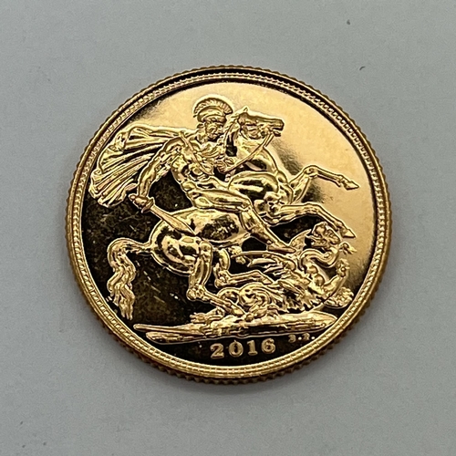 127 - 2016 QEII Gold Sovereign.