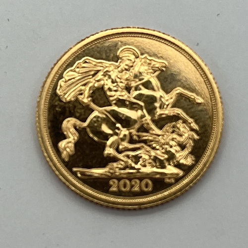 128 - 2020 QEII Gold Sovereign.