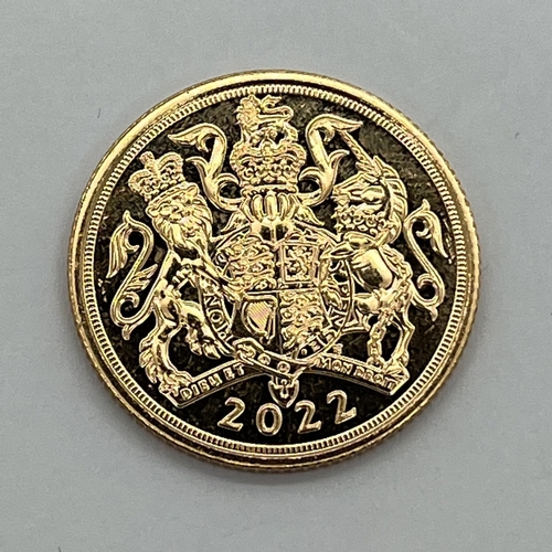 129 - 2022 QEII Gold Sovereign.