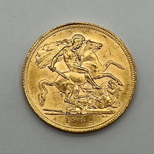 130 - 1931 George V Gold Sovereign, Pretoria Mint.