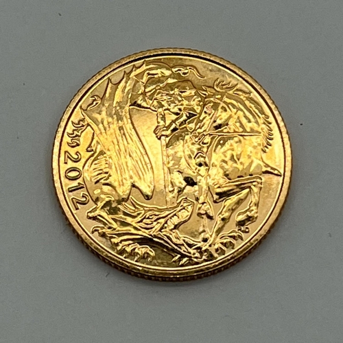 135 - 2012 QEII Gold Sovereign.