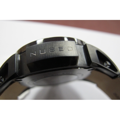 86 - Nubeo; A Modern Surveyor Satellite Automatic Gent's Wristwatch, (NB-6007-04) the signed black dial w... 