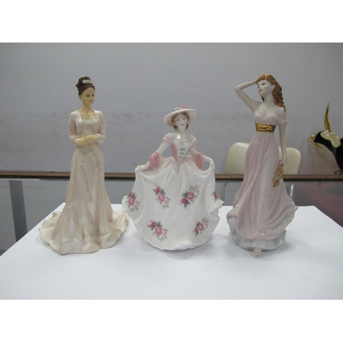 1252 - Figurines - Dresden Dancing Lady, on oval base, (damages), Capodimonte, Leonardo, Worcester, Welsh, ... 