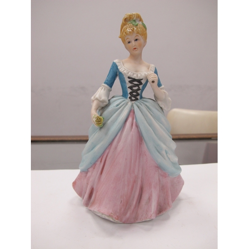 1252 - Figurines - Dresden Dancing Lady, on oval base, (damages), Capodimonte, Leonardo, Worcester, Welsh, ... 