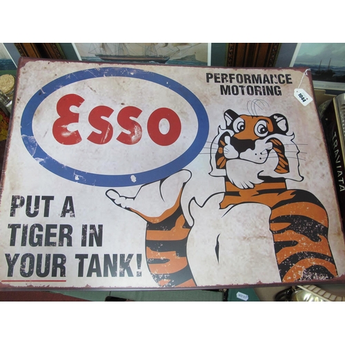 1044 - Esso Metal Wall Sign, 'Put a Tiger in Your Tank', 50 x 70cm.