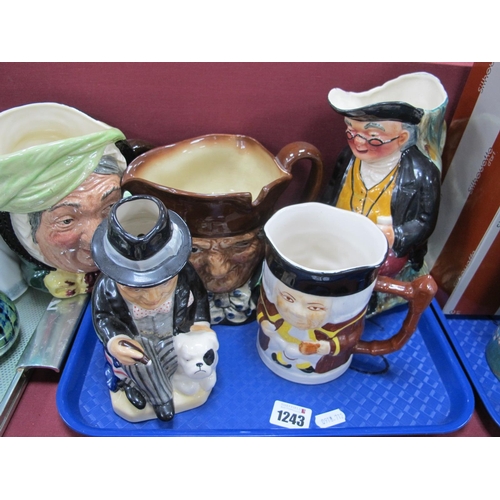 1243 - Royal Doulton Character Jugs, 'Sairey Gamp', 'Old Charley' Prince Tankard, Shorter and Kevin Francis... 