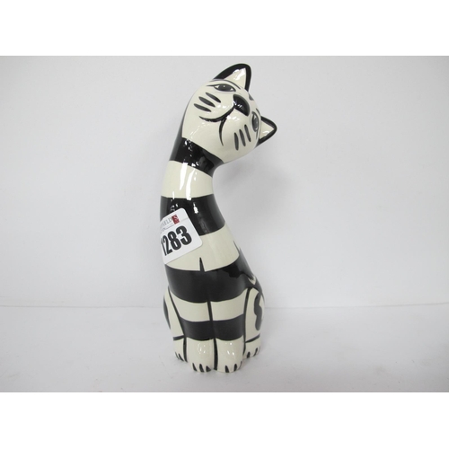 1283 - Lorna Bailey - Humbugthe Cat, 18cm high.