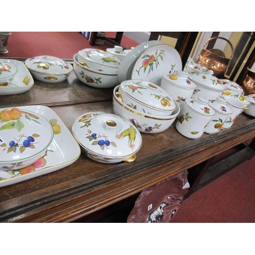 1301 - Royal Worcester 'Evesham' Tureens (5), lidded casseroles (3), Jars (3), etc. (20)