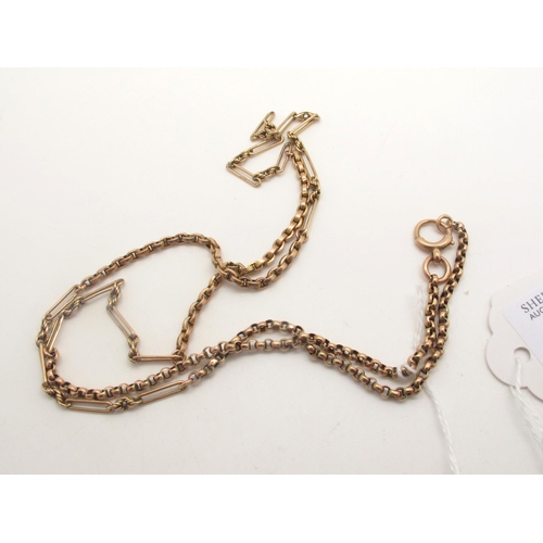 85 - A Fancy Link Chain, stamped 