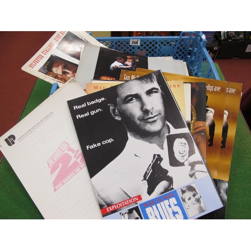 259 - A Large Quantity of Film Promotional Material Press Packs, to include The Naked Gun, The Generals Da... 