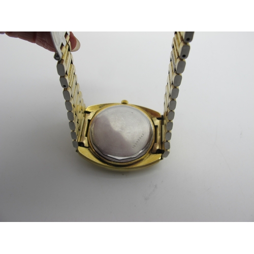 162 - Longines; A Retro Ultronic Gent's Wristwatch, the signed dial with line and block markers, centre se... 