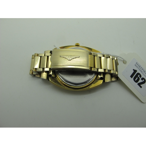 162 - Longines; A Retro Ultronic Gent's Wristwatch, the signed dial with line and block markers, centre se... 