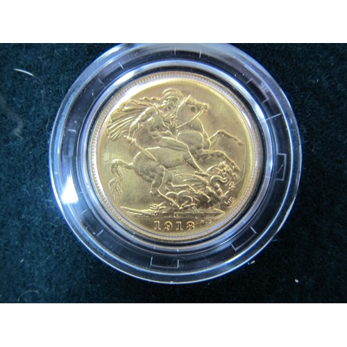 181 - King George V Gold Sovereign Seven Coin Mintmark Set, includes a 1911 Ottawa Mint,, 1913 London Mint... 