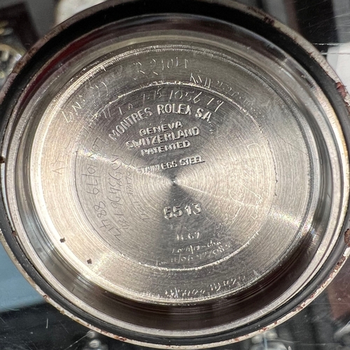 180 - Rolex; A c.1960's Submariner Stainless Steel Automatic Gent's Wristwatch, Model: 5513, Serial No: 17... 