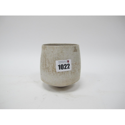 1022 - John Ward (b.1938) *ARR, A Stoneware Vase, of slightly tapered form with pointed base, the mottled ... 