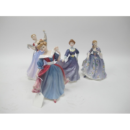 1065 - Royal Doulton Figurines, 'Nicola', 'Jacqueline', 'June' and 'Amy', all first quality. (4)