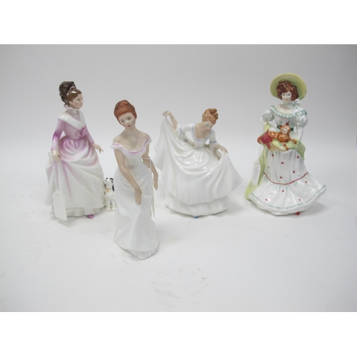 1076 - Royal Doulton Figurines, 'Jane', signed and dated 1997, 'Good Companion', 'Linda', 'Pamela', all fir... 