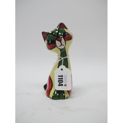 1104 - Lorna Bailey - Miss Prim the Cat, 14.5cm high.