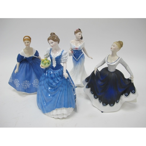 1105 - Royal Doulton Figurines, 'Lisa', 'For You', 'Nina', 'Helen' all first quality. (4)