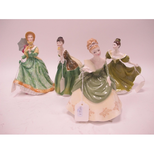 1119 - Royal Doulton Figurines, 'Elizabeth', 'Soiree', 'Fleur', 'Lynne' all first quality. (4)