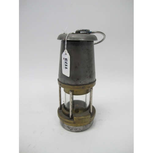 1173 - Miners Lamp, The Wolf Safety Lamp (Wm Maurice) Ltd, Sheffield, type FS 108/1 E to brass lower ring, ... 