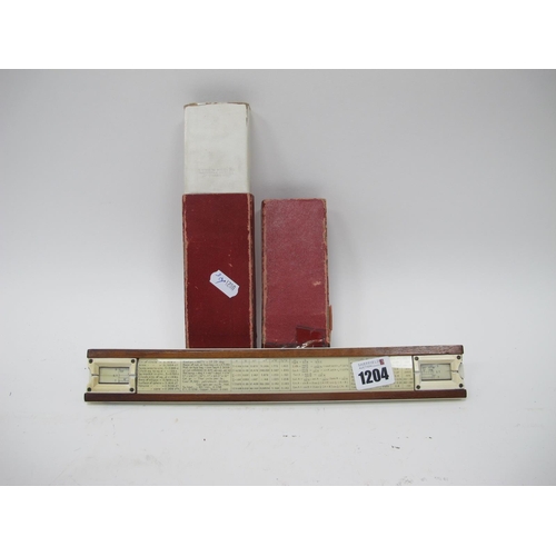 1204 - A James Dinsdale Ltd., Leeds, Early XX Century Slide Rule, in case.