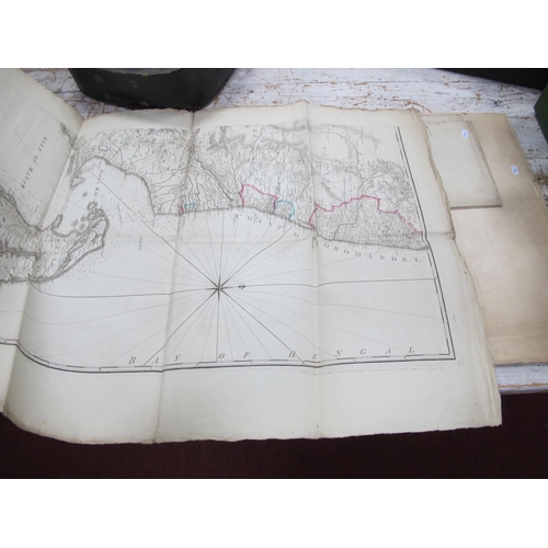 1351 - A Map of The Southern Countries of India, surveyed by Col. Kelly Capwersebe and others, printed for ... 