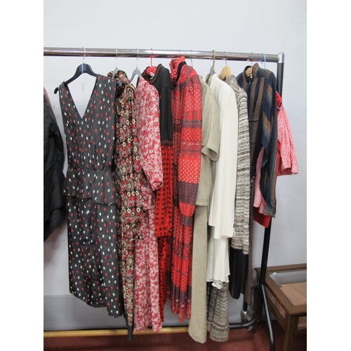 1387 - Sid Greene, London Vintage Dress, c.1980's and eleven further 1970's/80's dresses and separates.