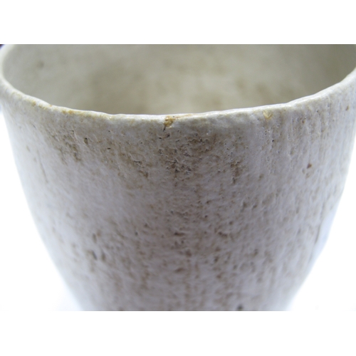 1022 - John Ward (b.1938) *ARR, A Stoneware Vase, of slightly tapered form with pointed base, the mottled ... 