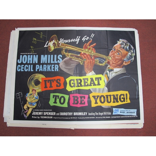 248 - Ten Vintage Film Posters, to include Hot Millions, The Five Pennies, It's Great to be Young, The Vag... 