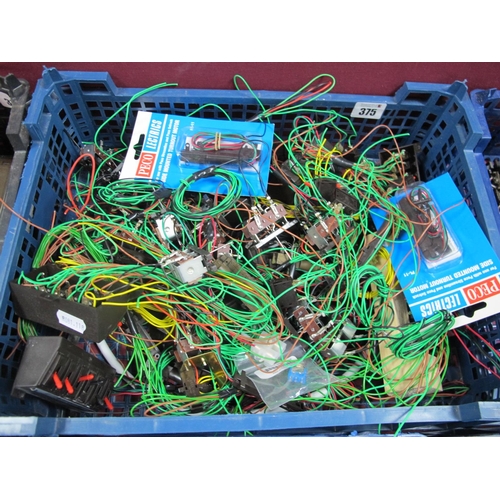 375 - A Quantity of Point/Turnout Motors, Switches, etc, loose sometimes blister packed.