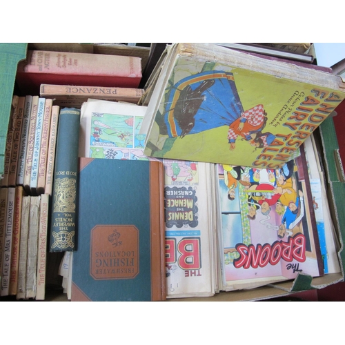 1019 - Beatrix Potter Books - Tale of Mrs Tiggy-Winkle, Beano comics from 1980's, etc:- One Box.