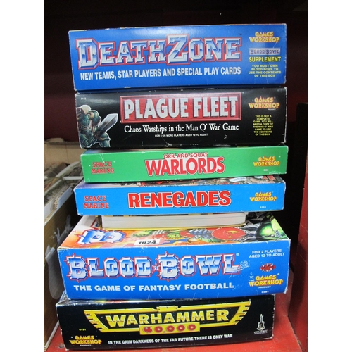 1024 - Games Workshop - 'Warlords', 'Warhammer', Renegades, Plaque Fleet, Blood Bowl, Death Zone.