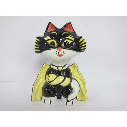 1297 - Lorna Bailey, 'Batman Cat',  14cm high.