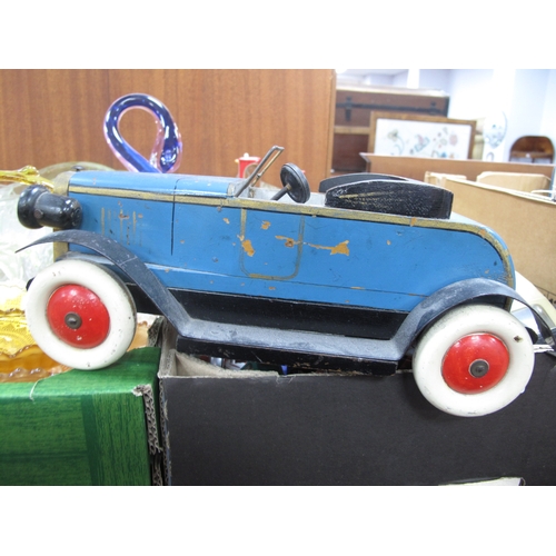 1069 - Starter Jaguar 2 Tin Plate Car, Triang Armstrong Siddeley Sapphire, tin plate toys, etc:- One Box