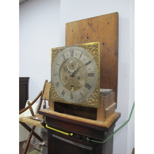 1658 - An XVIII Century Oak Eight-Day Longcase Clock, (Banjamin Reeves Lamberhurst), with stepped top, squa... 