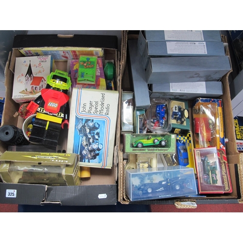 325 - An Assorted Collection of Diecast Model Vehicles, Toys and Games, to include Atlas editions model wa... 