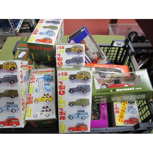 414 - Seventeen Diecast Model Vehicles by Rio, mostly Fiat 500 'Commercial Models', boxed.