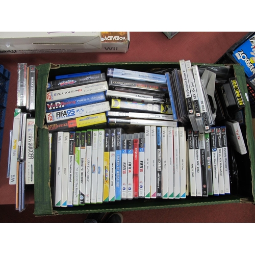 553 - A Collection of Assorted Format Gaming Console Games, to include Sega Mega Drive Wiz N' Liz, PGA Gol... 