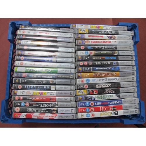 555 - Thirty Plus Sony PSP UMD Video Movies, to include Ghostbusters, Dodgeball, The Amityville Horror, Bl... 